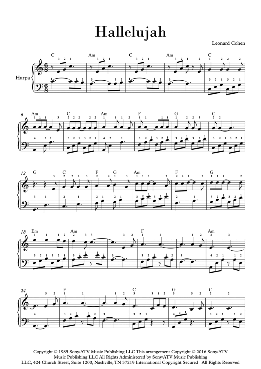 Hallelujah Harp scores gallery preview page 1