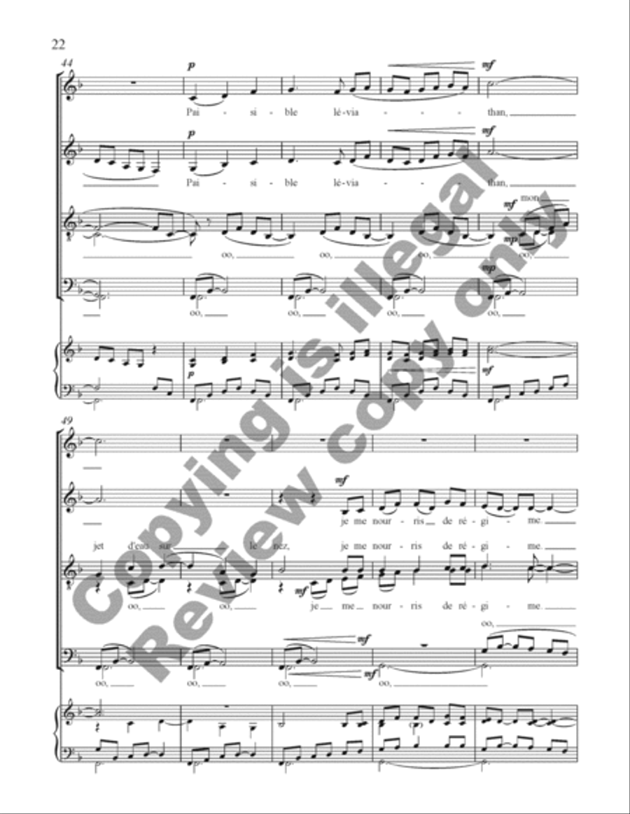 Choral de Bêtes Choral de Bêtes Divisi scores gallery preview page 41