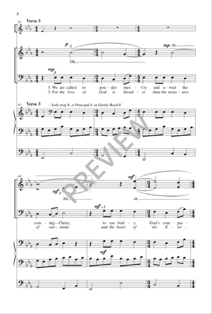 Unexpected and Mysterious 3-Part scores gallery preview page 9
