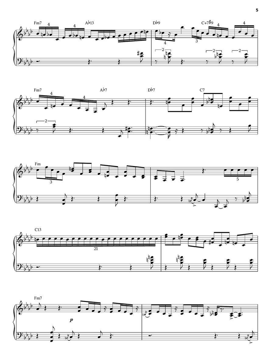 Tin Tin Deo Piano, Vocal scores gallery preview page 5