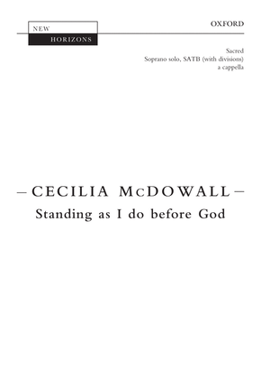 Book cover for Standing as I do before God
