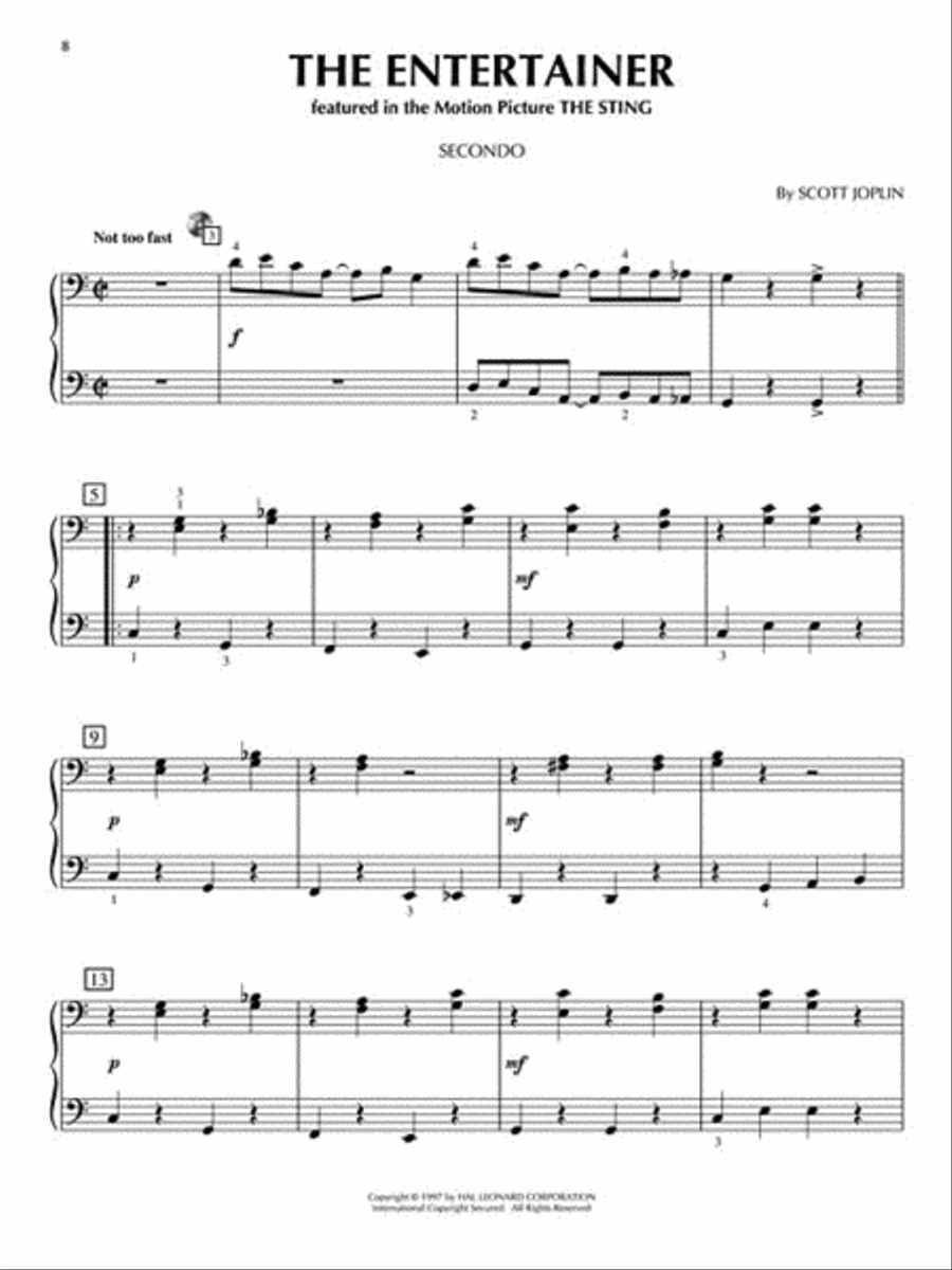 Movie Favorites Movie Favorites 1 Piano, 4-Hands scores gallery preview page 4