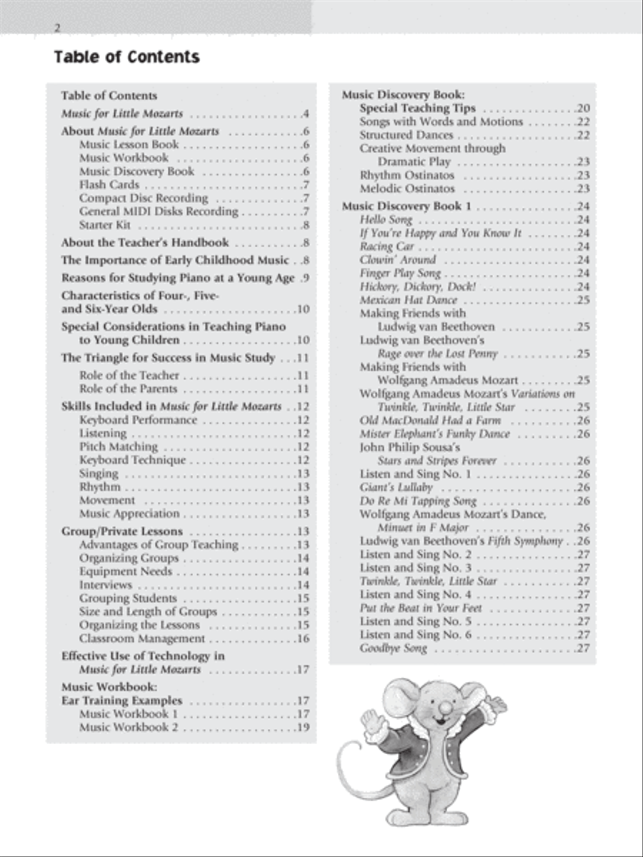 Music for Little Mozarts Teacher's Handbook, Book 1 & 2 Piano Method scores gallery preview page 2