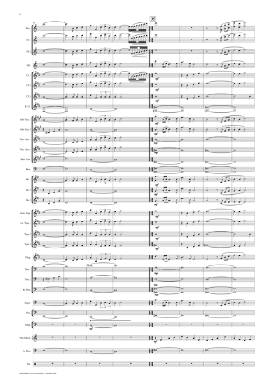 Going Home Concert Band scores gallery preview page 5