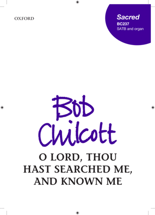 Book cover for O Lord, thou hast searched me, and known me