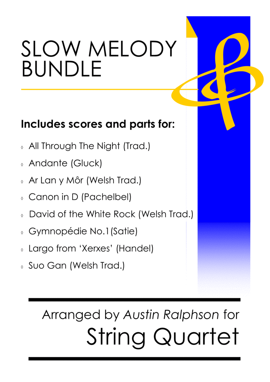 Slow Melody Bundle - string quartet book / pack String Quartet scores gallery preview page 1