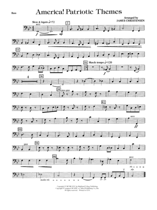 America! Patriotic Themes (as played at Disney World): String Bass