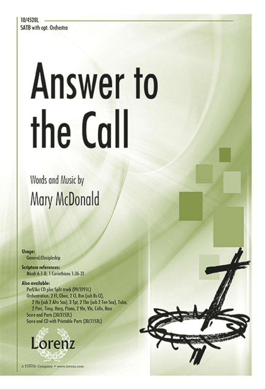 Answer to the Call 4-Part scores gallery preview page 1