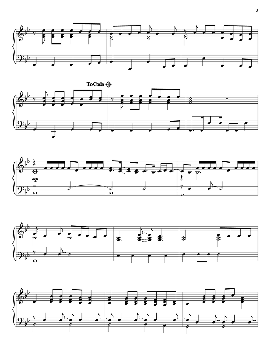 Brave Piano Solo scores gallery preview page 3