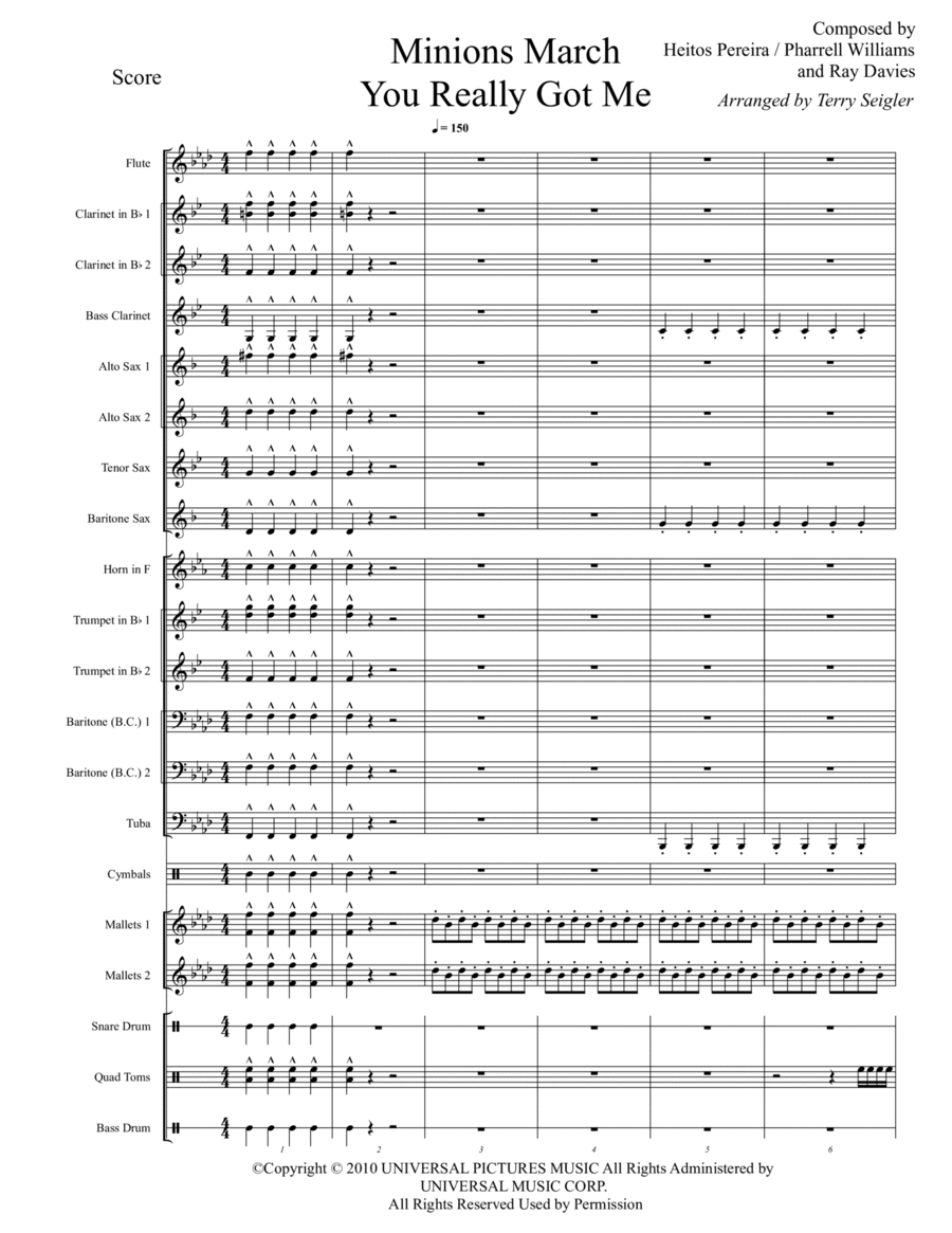 Book cover for Minion March - Score Only