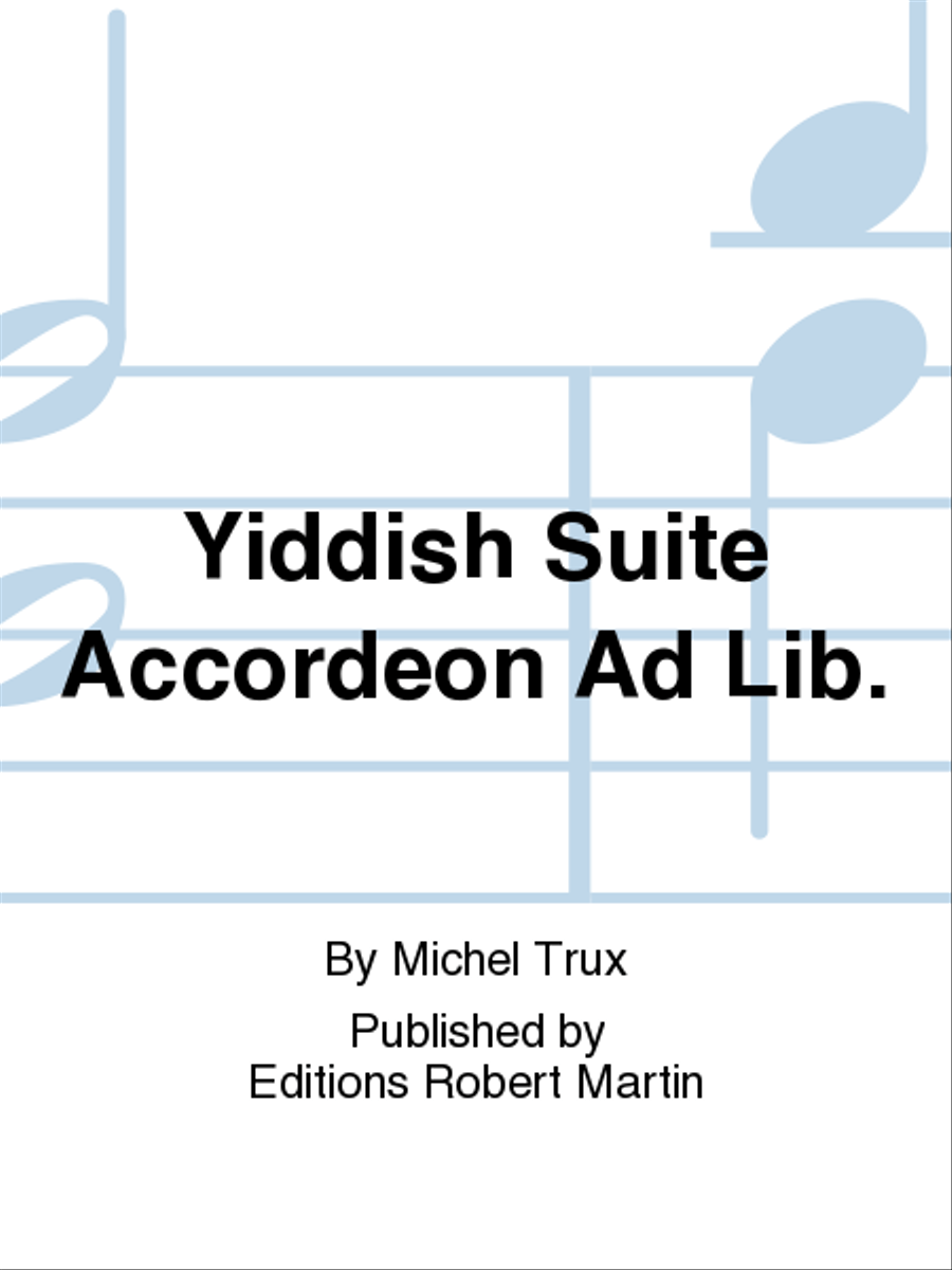 Yiddish Suite Accordeon Ad Lib. Concert Band scores gallery preview page 1