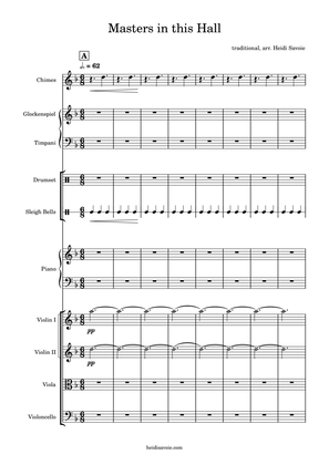 Masters in this Hall Ensemble Arrangement - Score Only