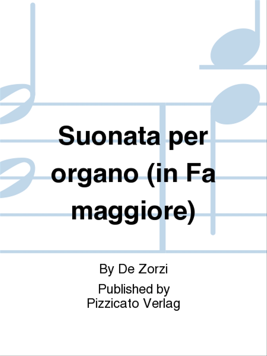 Suonata per organo (in Fa maggiore)