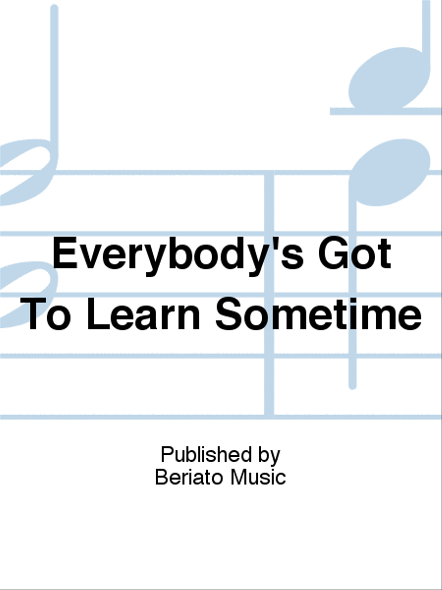 Everybody's Got To Learn Sometime Piano, Vocal, Guitar scores gallery preview page 1
