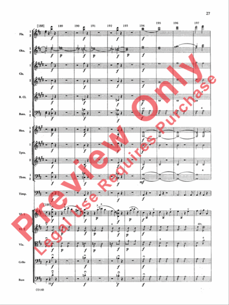 The Marriage of Figaro -- Overture Full Orchestra scores gallery preview page 30