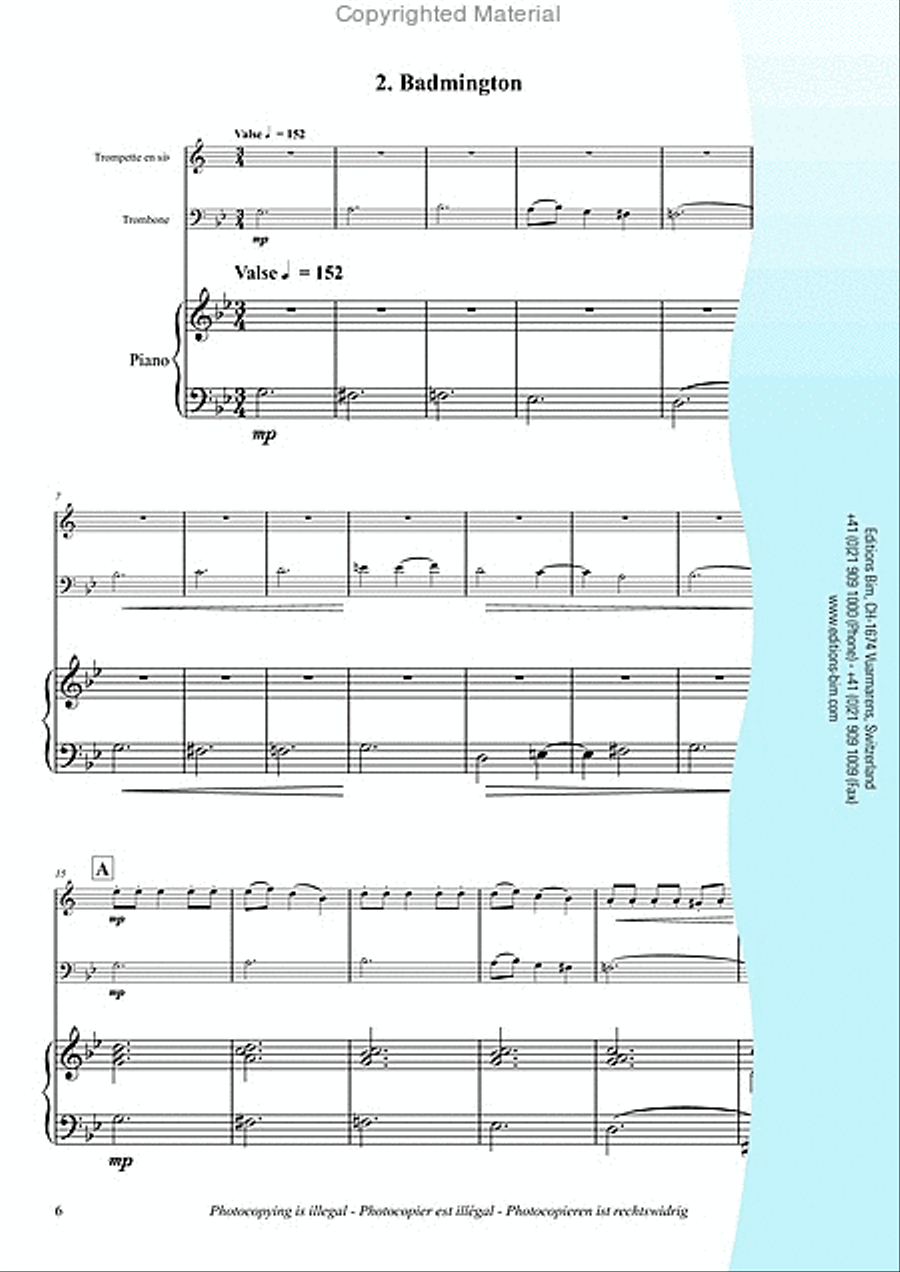 3 Petits matches Trumpet scores gallery preview page 4