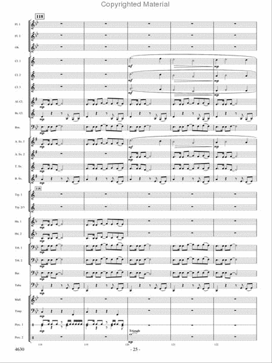 Joyous Alleluias Concert Band scores gallery preview page 24