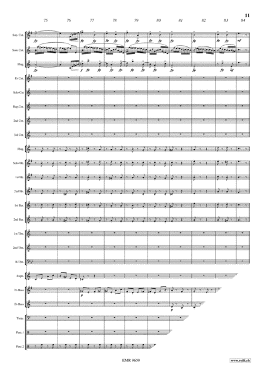 Caprice No. 24 Brass Trio scores gallery preview page 11