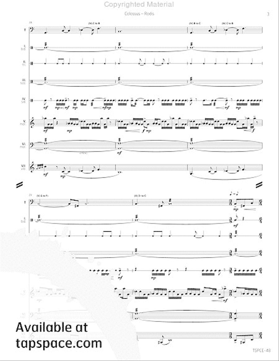 Colossus Percussion Ensemble scores gallery preview page 8