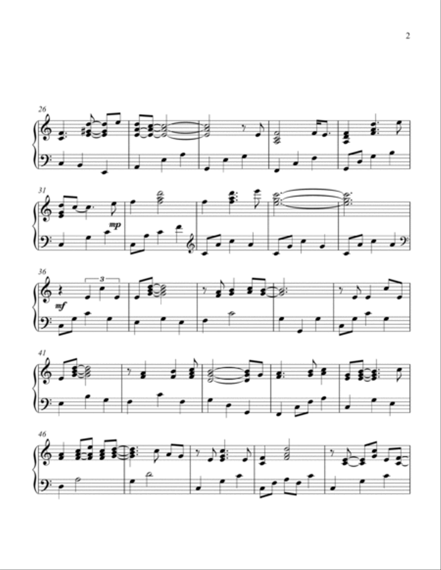 Weekend In New England Piano Solo scores gallery preview page 3