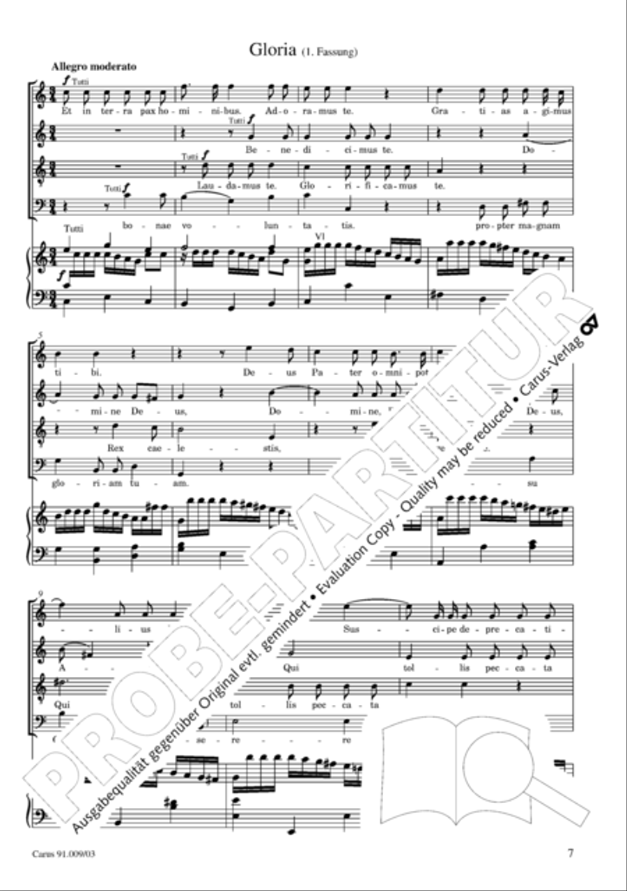 Missa Sancti Gabrielis 4-Part scores gallery preview page 8