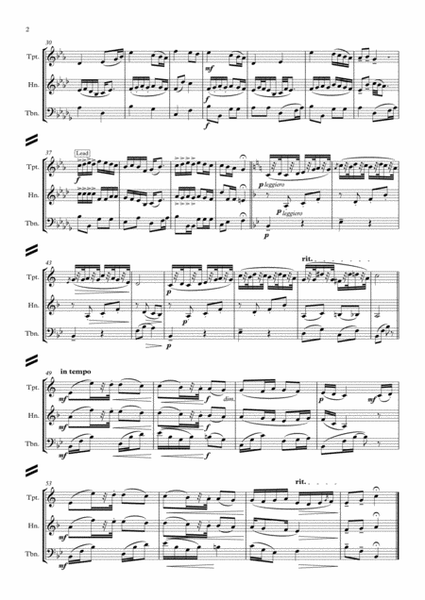 Dvorak: Humoresques Op.101 No.7 - brass trio image number null