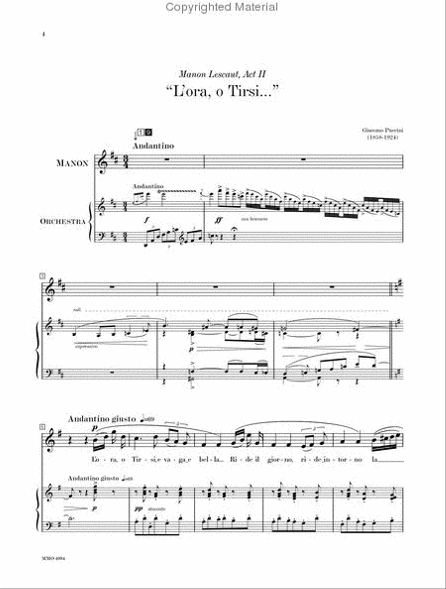 Puccini Arias for Soprano with Orchestra - Volume III Voice Solo scores gallery preview page 2