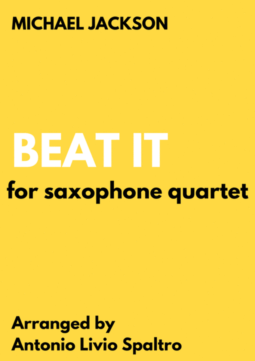 Beat It for Saxophone Quartet image number null