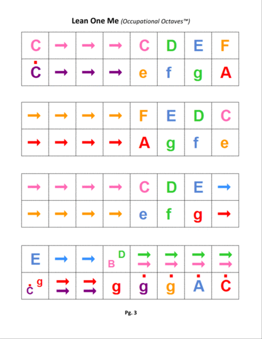 Lean On Me Piano Solo scores gallery preview page 5