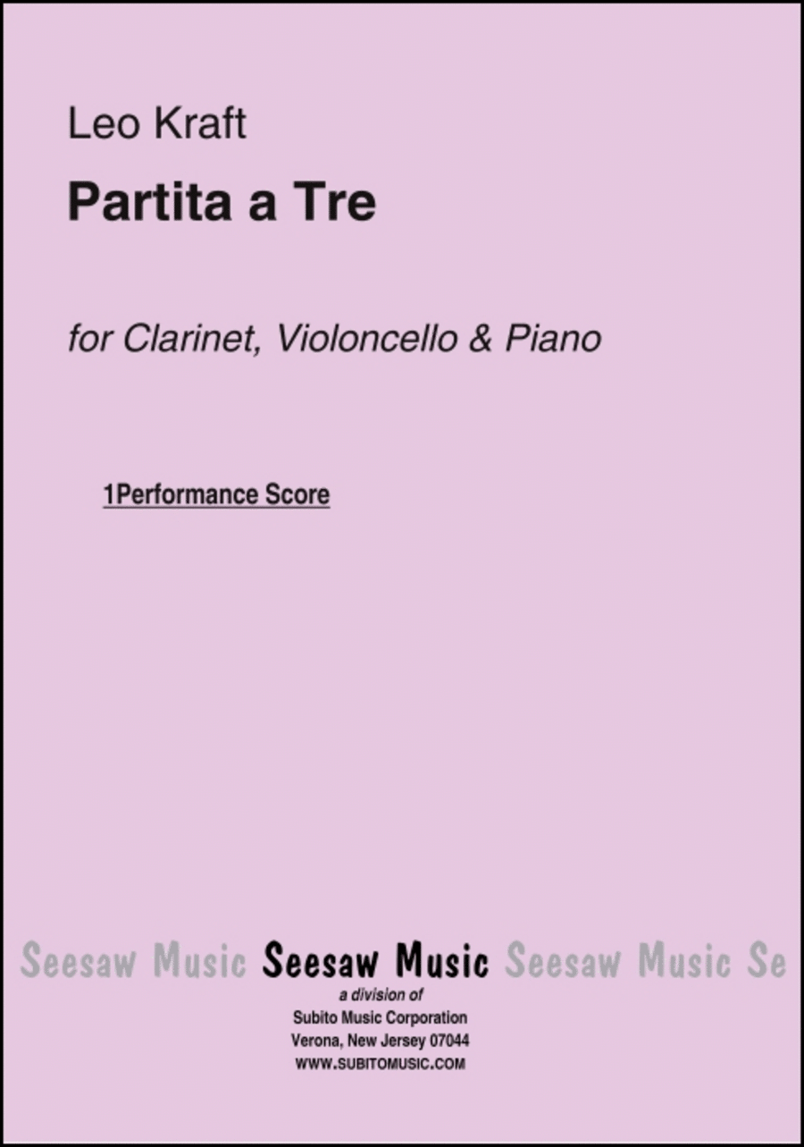 Partita a Tre Clarinet scores gallery preview page 1