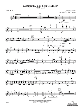 Symphony No. 8 in G Major: 2nd Violin
