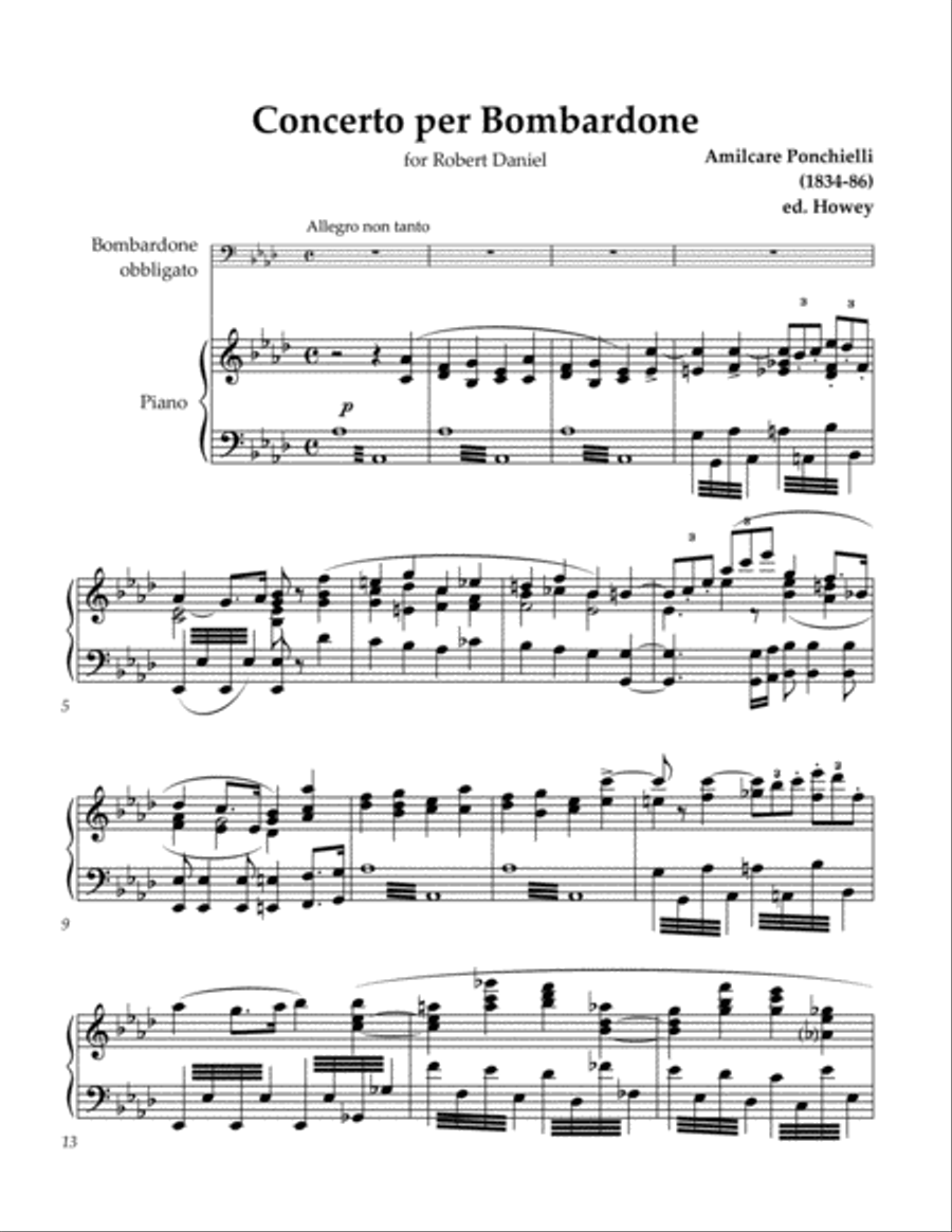 Concerto per Bombardone Concerto per Bombardone Tuba scores gallery preview page 2