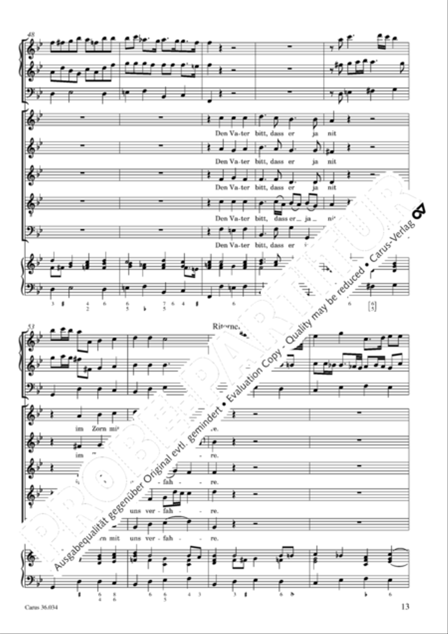 Thou Prince of peace, to thee we how (Du Friedefurst, Herr Jesu Christ) SSATB scores gallery preview page 14