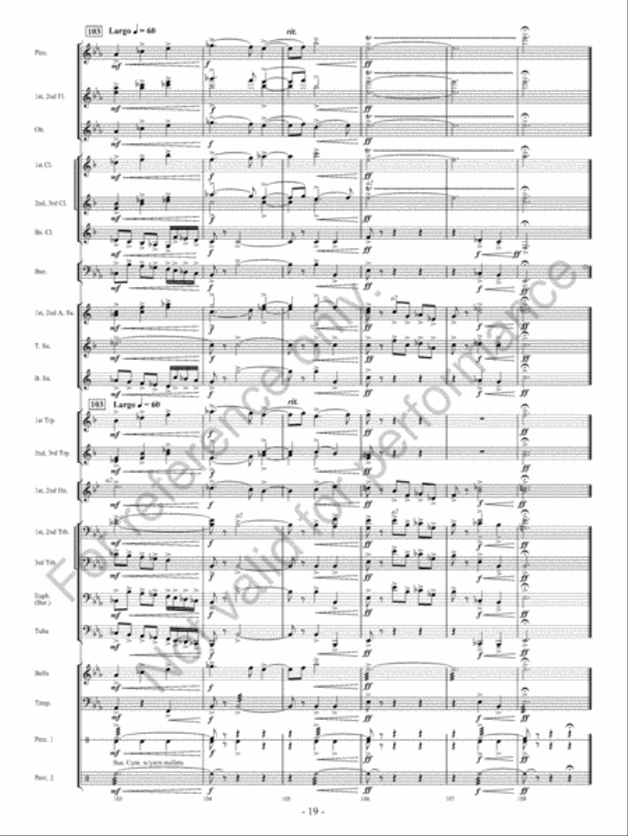 Canzoni D'Amore Concert Band scores gallery preview page 20