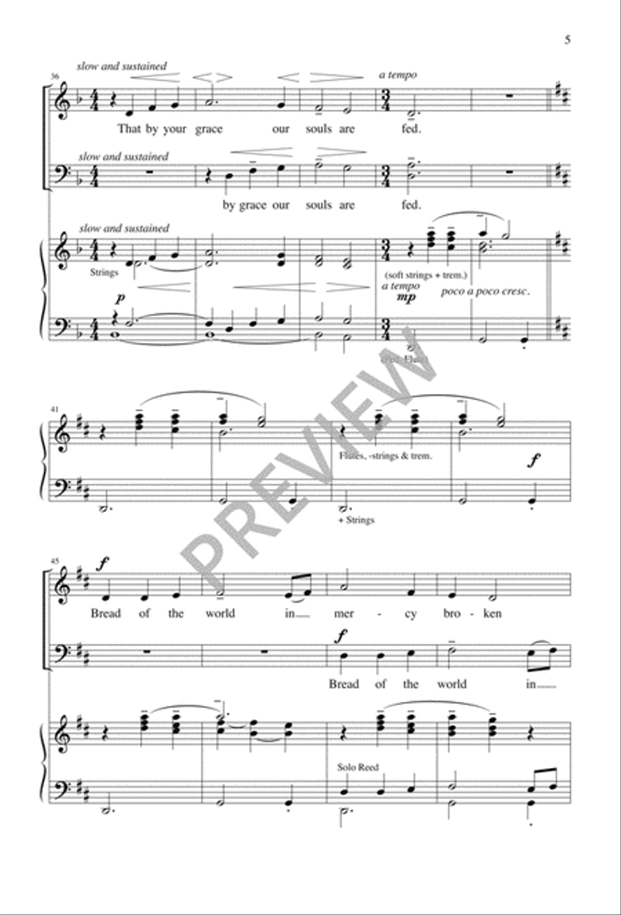Bread of the World in Mercy Broken 2-Part scores gallery preview page 5