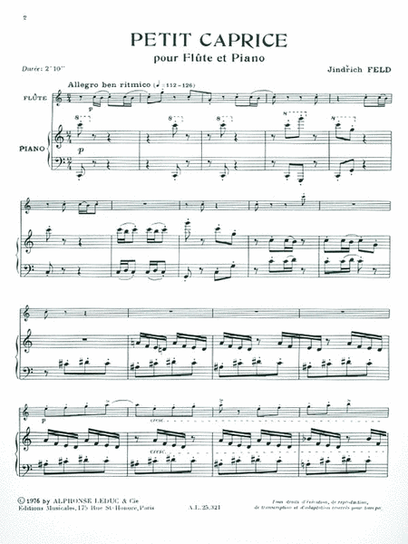 Petit Caprice (flute & Piano)