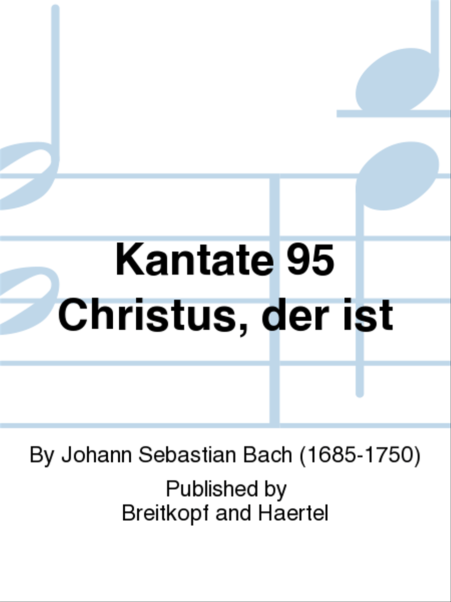 Cantata BWV 95 “Since Christ is all my Being” STB scores gallery preview page 1
