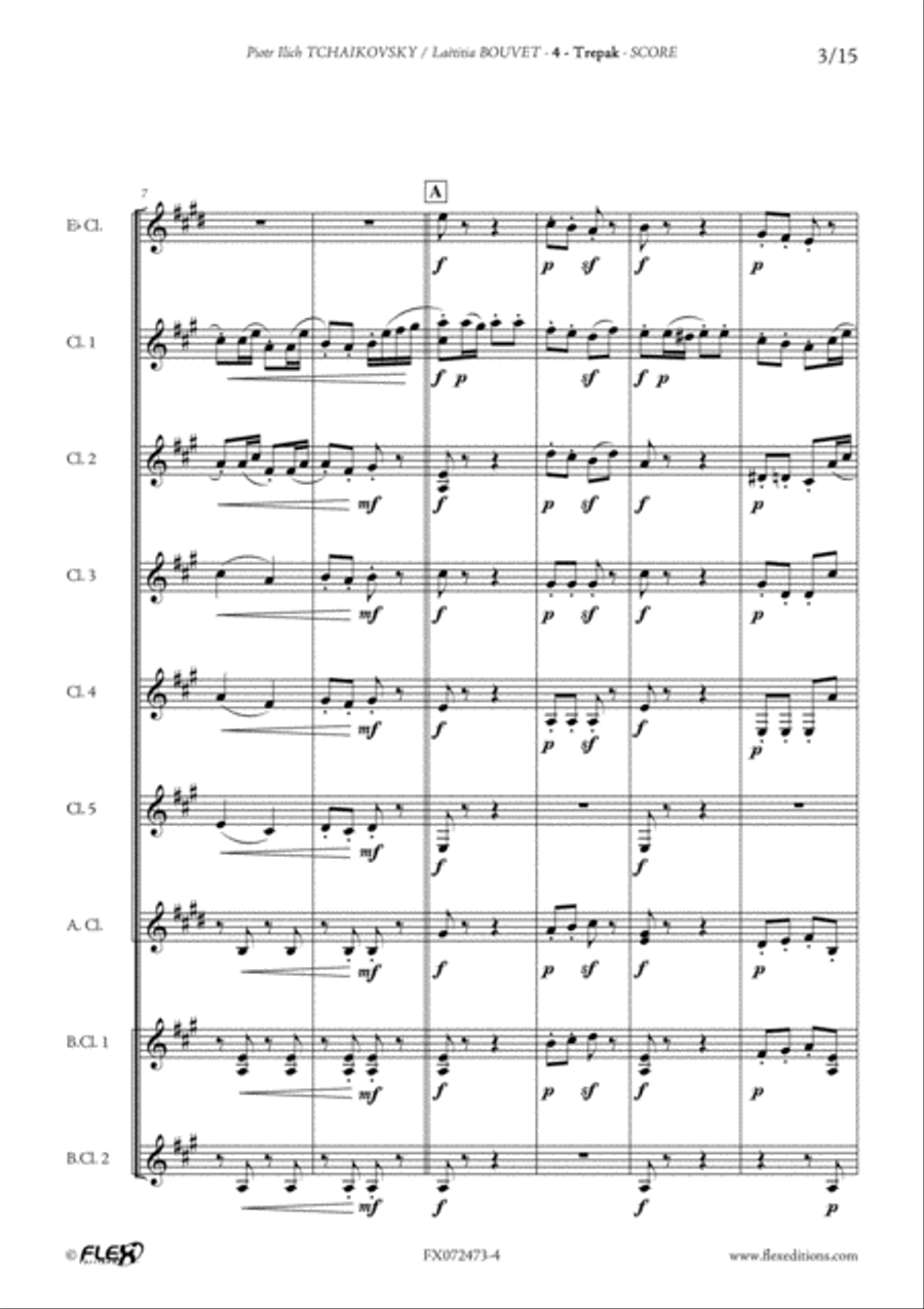 Nutcracker Suite - 4 Clarinet scores gallery preview page 3