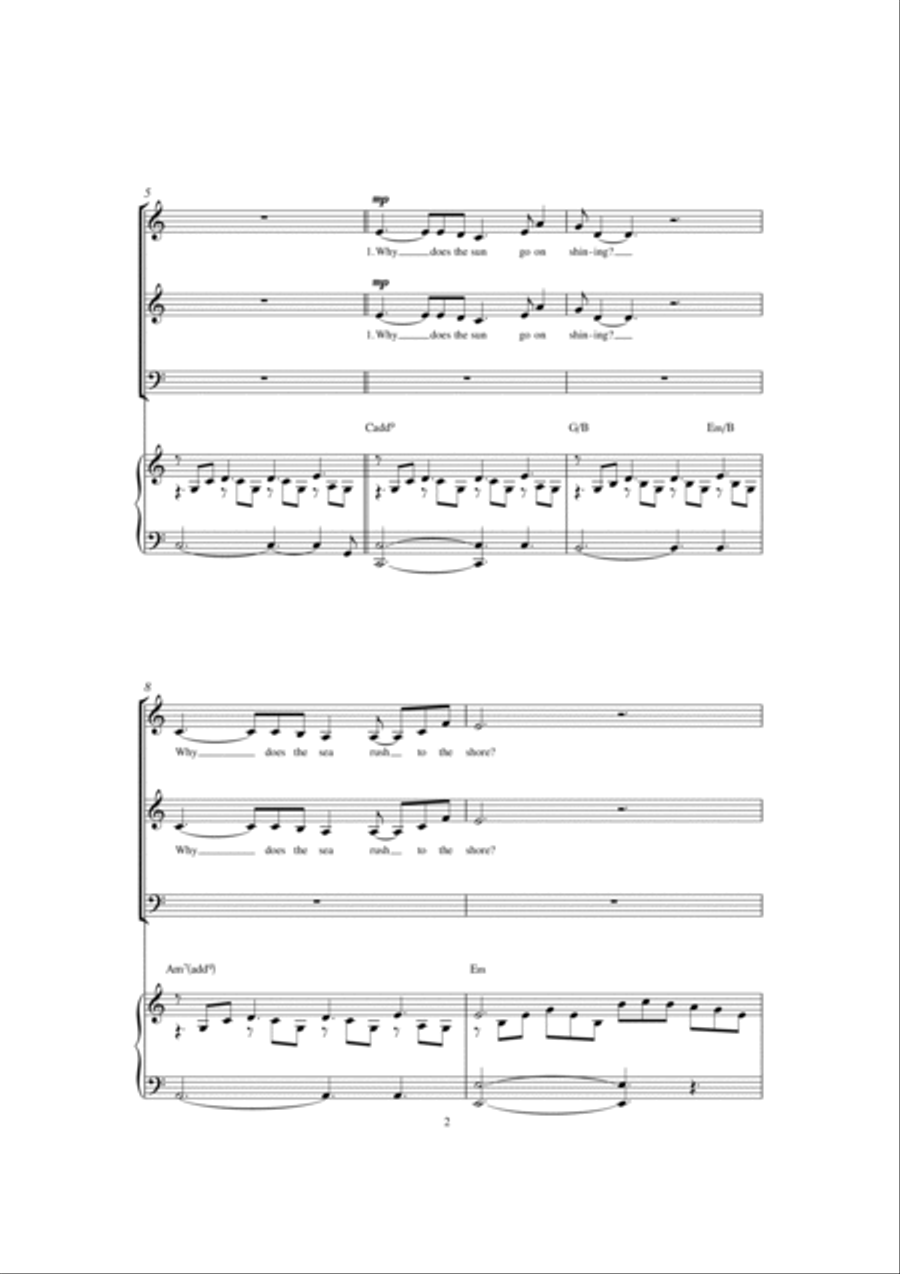 The End Of The World (arr. Patrick Gazard) 3-Part scores gallery preview page 2