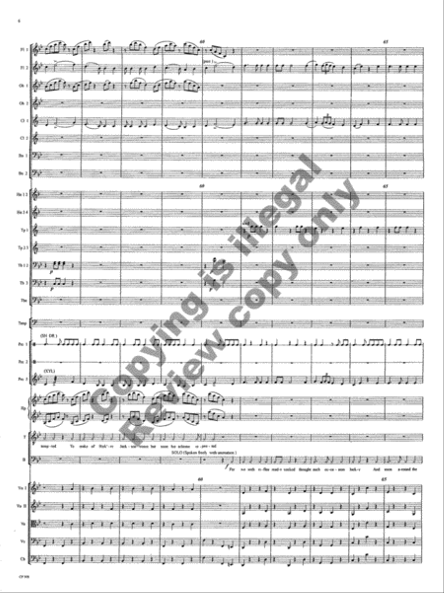 American Folk Song Suite (Orchestra Score) Choir scores gallery preview page 9