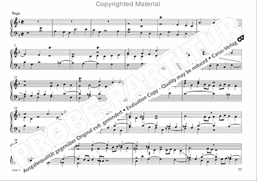 Freiburger Orgelbuch: Stammteil Organ Solo scores gallery preview page 78
