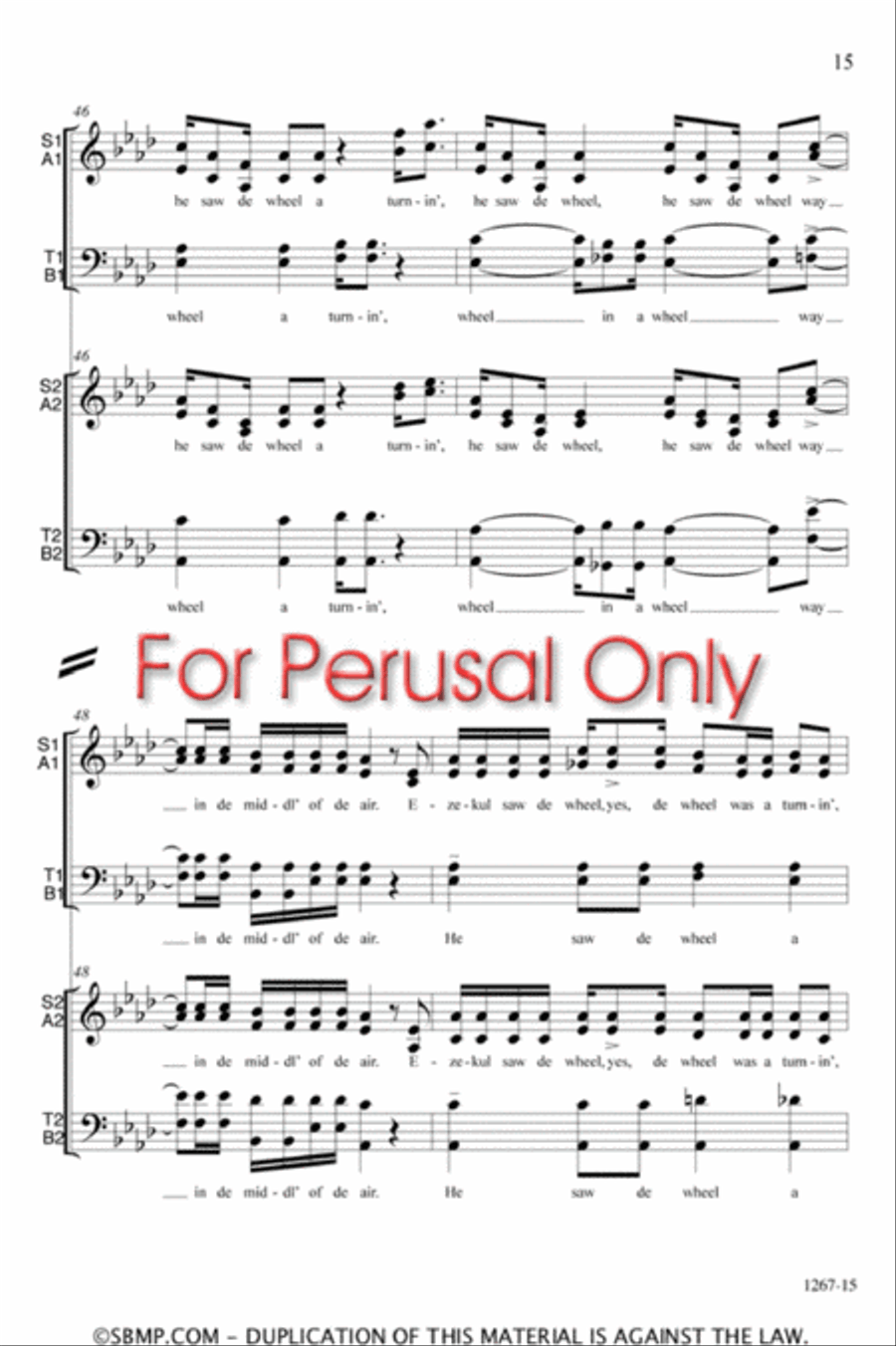 Ezekiel - SATB Double Choir Octavo 4-Part scores gallery preview page 15