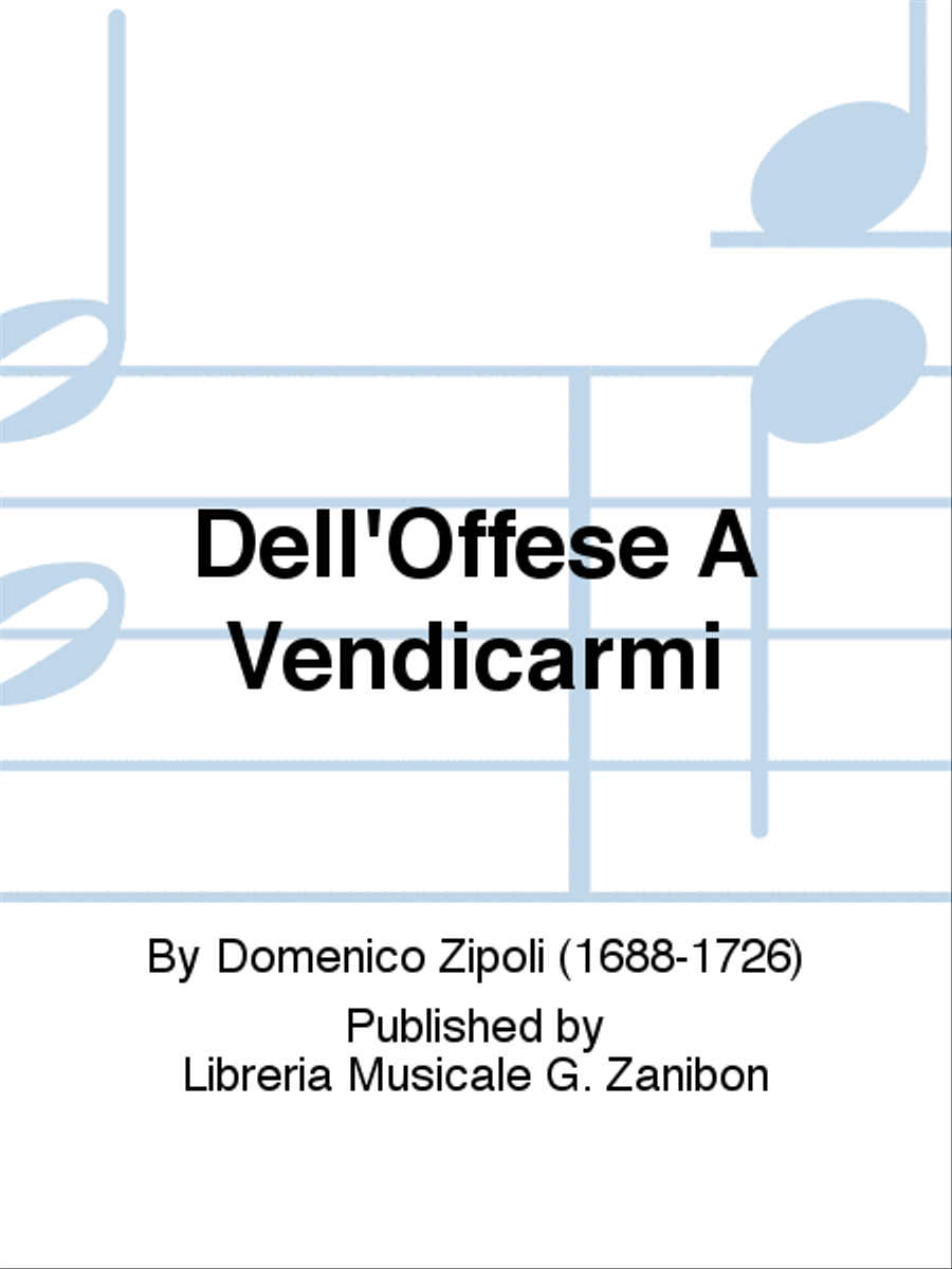 Dell'Offese A Vendicarmi Voice Solo scores gallery preview page 1