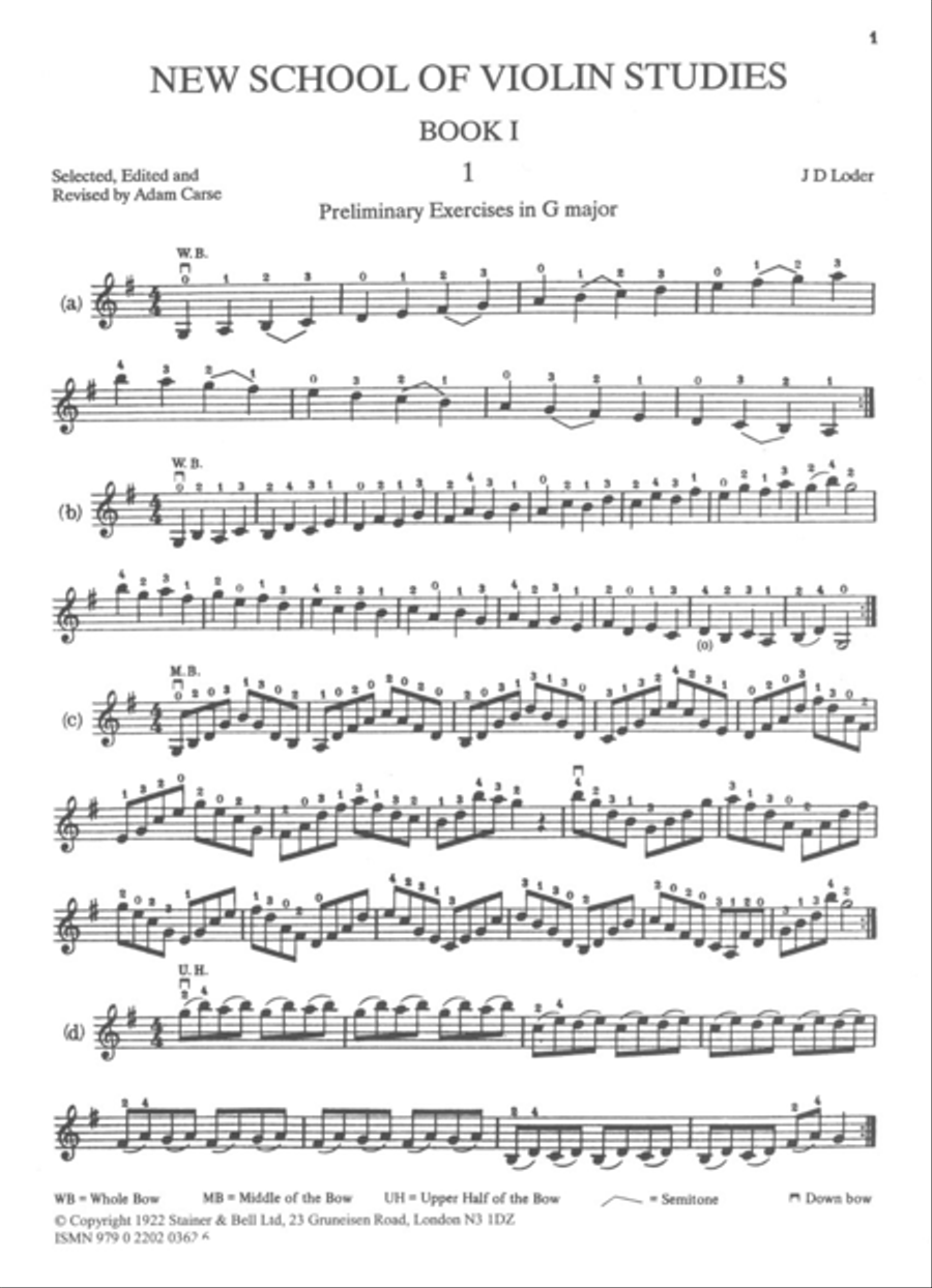 New School of Violin Studies. Book 1 Violin scores gallery preview page 2