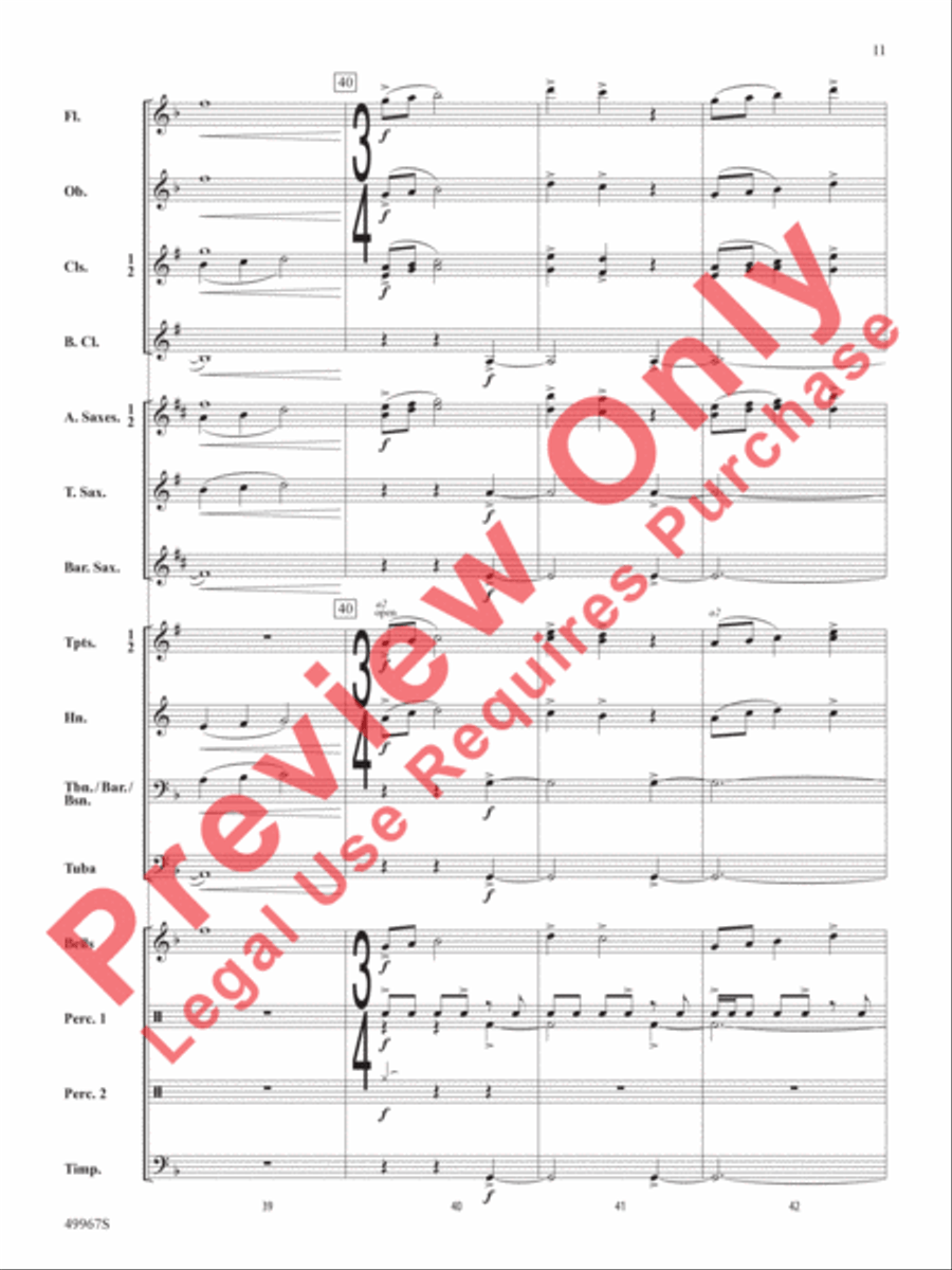 Once Upon a Time Signature Concert Band scores gallery preview page 12