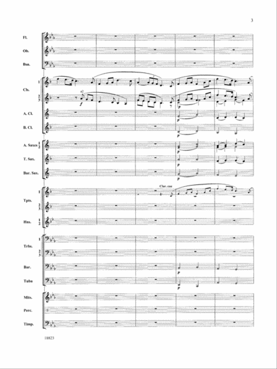 Irish Ayre for Winds: Score Concert Band scores gallery preview page 3