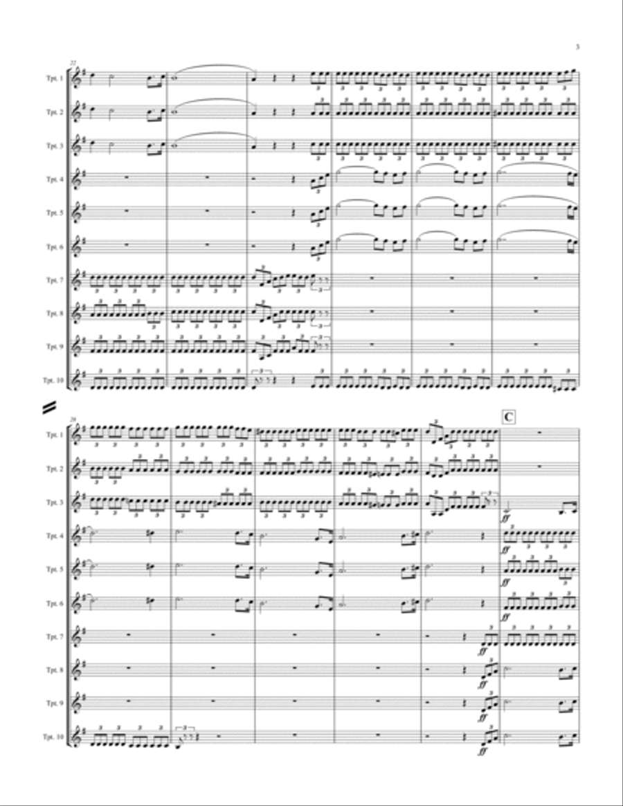 Lohengrin - Prelude to Act III Trumpet scores gallery preview page 4