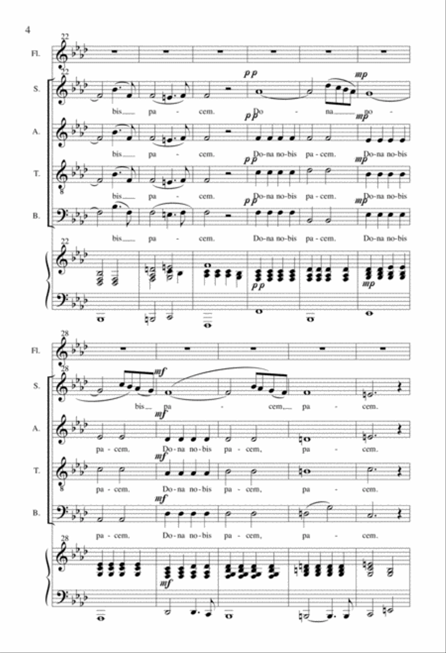 Dona Nobis Pacem Dona Nobis Pacem 4-Part scores gallery preview page 3