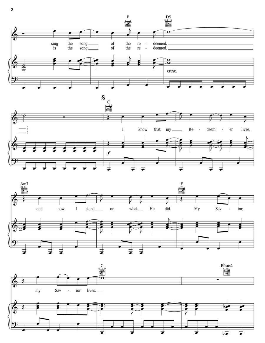 My Savior Lives My Savior Lives Acoustic Guitar scores gallery preview page 2