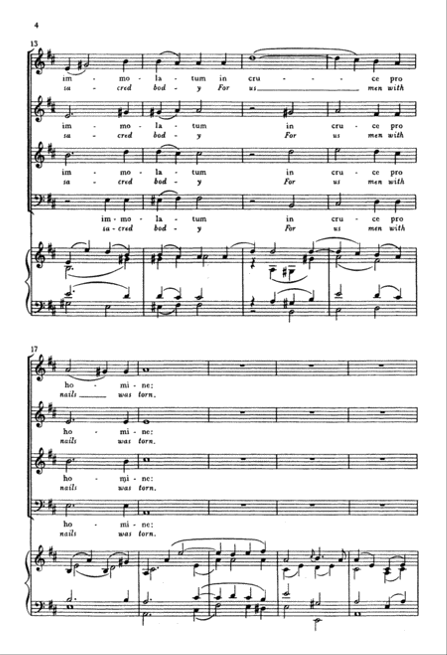 Ave verum Corpus, K. 618 (Jesu, Word of God Incarnate) 4-Part scores gallery preview page 4